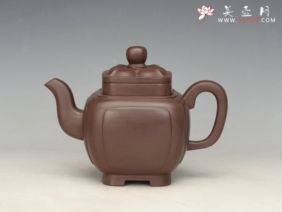 紫砂壶图片：四方菱花 - 宜兴紫砂壶网