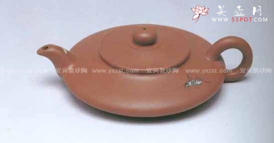 紫砂壶图片：玉扁壶 - 宜兴紫砂壶网