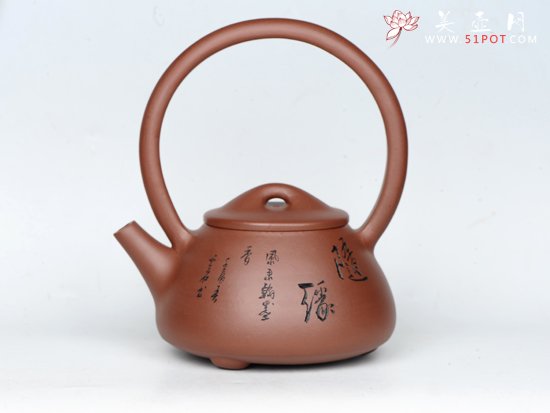 紫砂壶图片：石瓢提梁 - 宜兴紫砂壶网