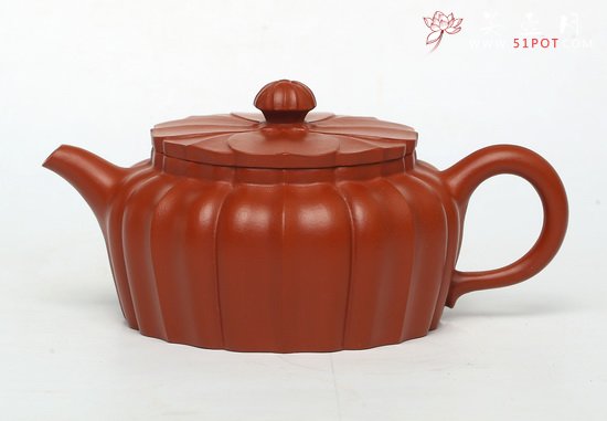紫砂壶图片：葵花瓣 360CC - 宜兴紫砂壶网