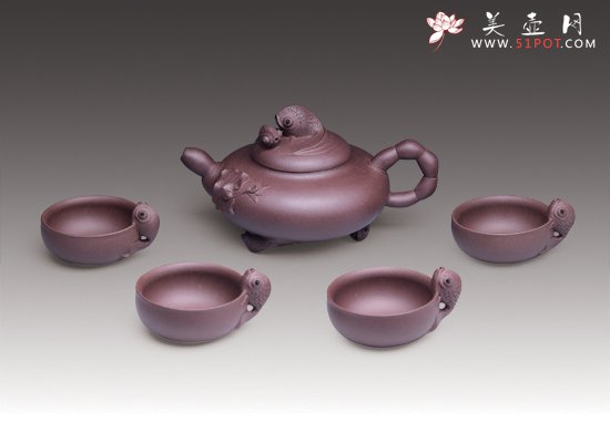 紫砂壶图片：金鱼套壶 - 宜兴紫砂壶网