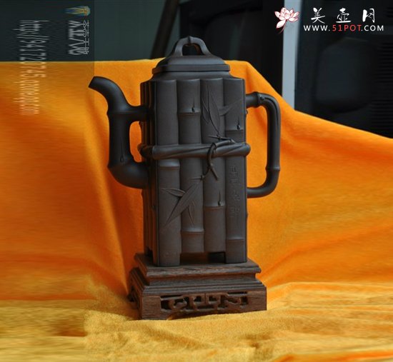 紫砂壶图片：高风亮竹 - 宜兴紫砂壶网