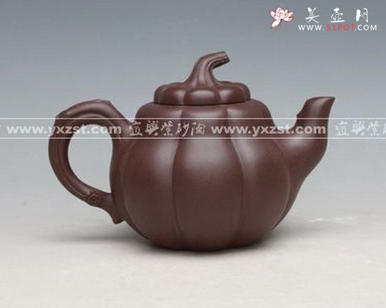 紫砂壶图片：南瓜 - 宜兴紫砂壶网