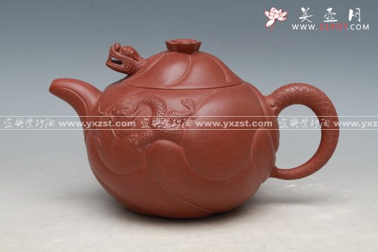 紫砂壶图片：鱼化龙 - 宜兴紫砂壶网