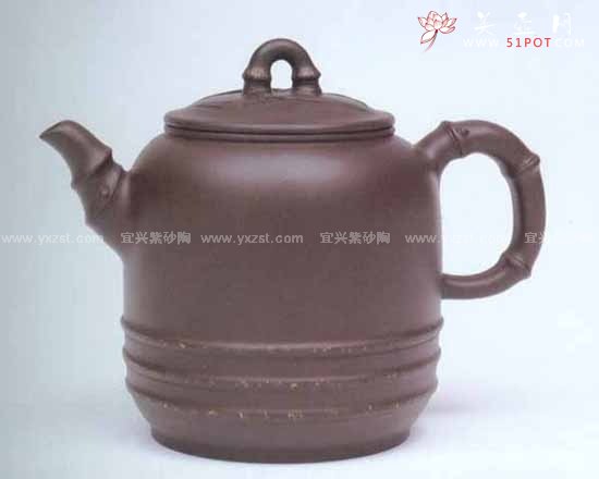 紫砂壶图片：雅竹壶 - 宜兴紫砂壶网