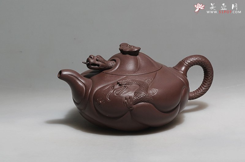 紫砂壶图片：鱼化龙 - 宜兴紫砂壶网