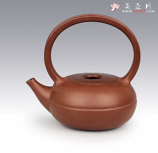 紫砂壶图片：圆珠提梁 - 宜兴紫砂壶网