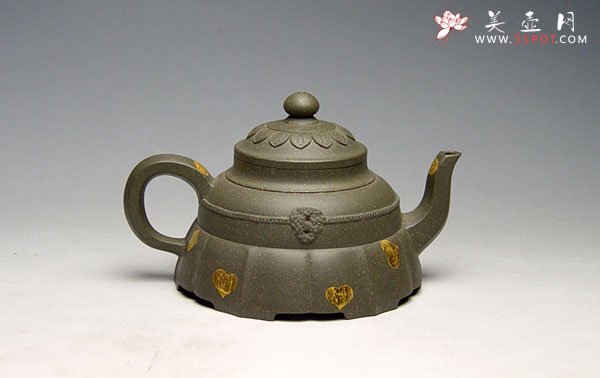 紫砂壶图片：裙花壶 - 宜兴紫砂壶网