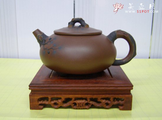 紫砂壶图片：薄胎石瓢 - 宜兴紫砂壶网