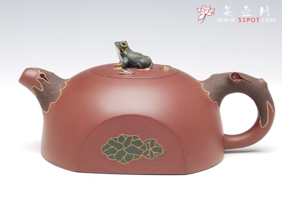 紫砂壶图片：荷塘情趣 - 宜兴紫砂壶网