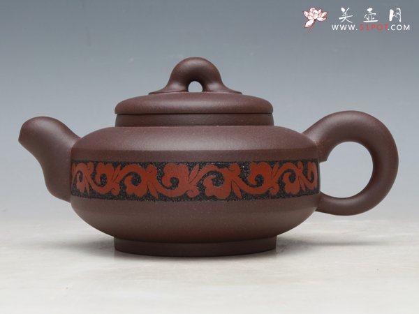 紫砂壶图片：双色富贵 - 宜兴紫砂壶网
