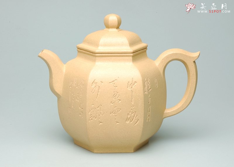 紫砂壶图片：亭方 - 宜兴紫砂壶网