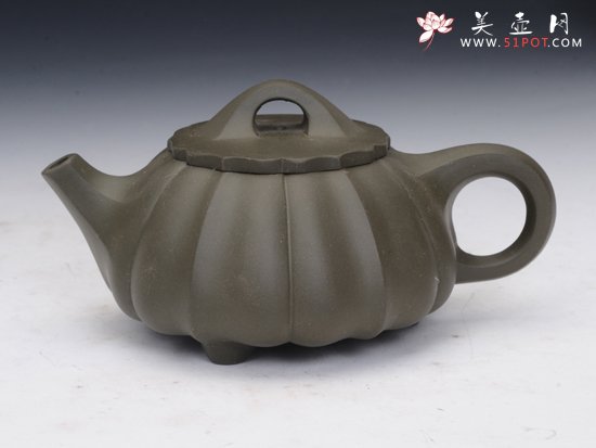 紫砂壶图片：筋囊石瓢 - 宜兴紫砂壶网