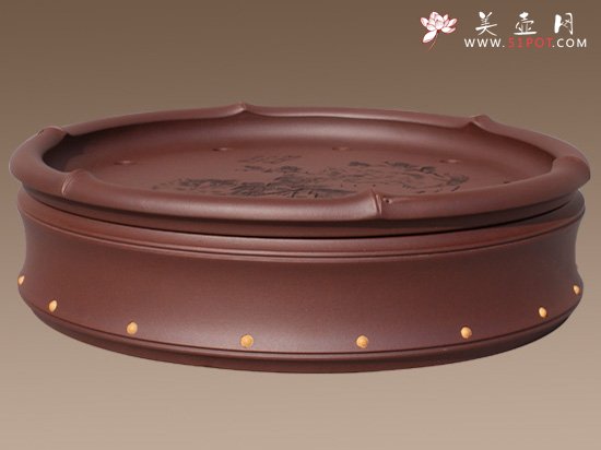 紫砂壶图片：《虚竹》茶海 - 宜兴紫砂壶网