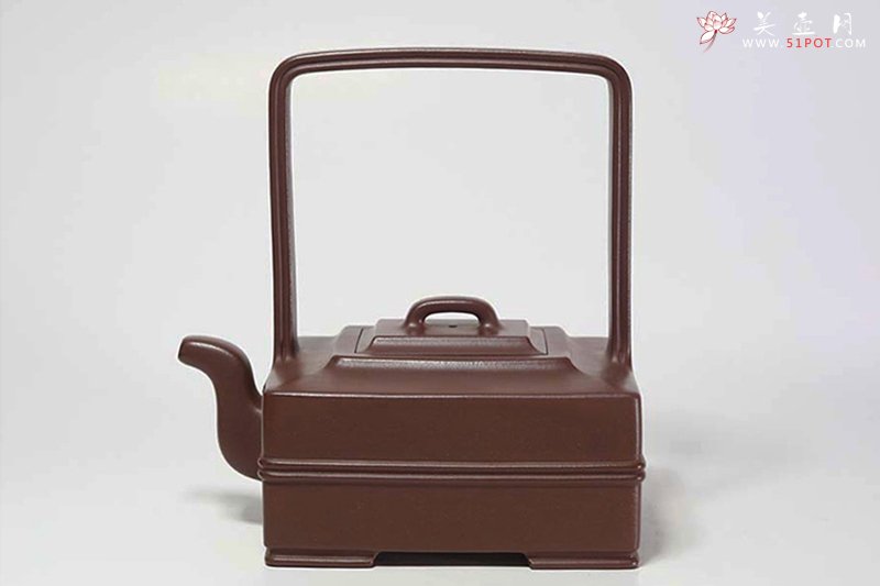 紫砂壶图片：智足提梁 - 宜兴紫砂壶网