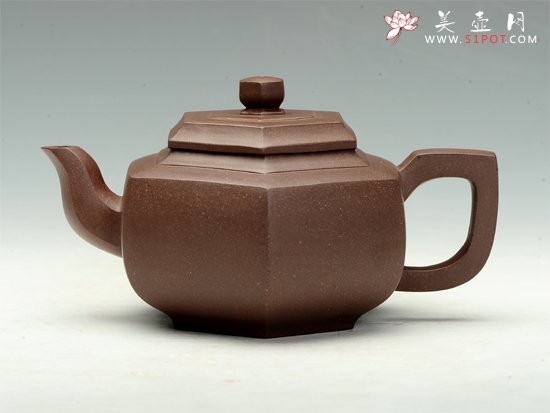 紫砂壶图片：六方雪华 - 宜兴紫砂壶网