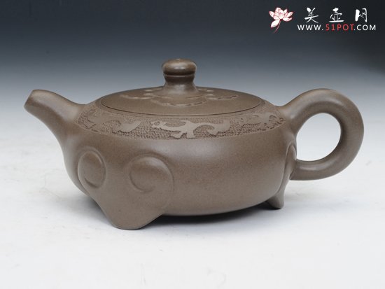 紫砂壶图片：如意 - 宜兴紫砂壶网