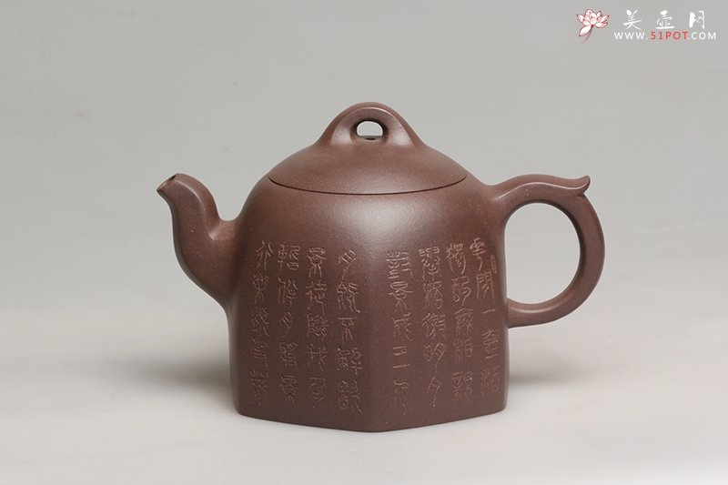 紫砂壶图片：六方秦权 - 宜兴紫砂壶网