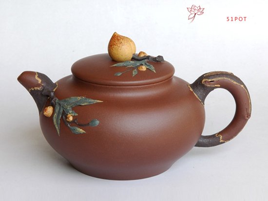 紫砂壶图片：蟠桃 - 宜兴紫砂壶网