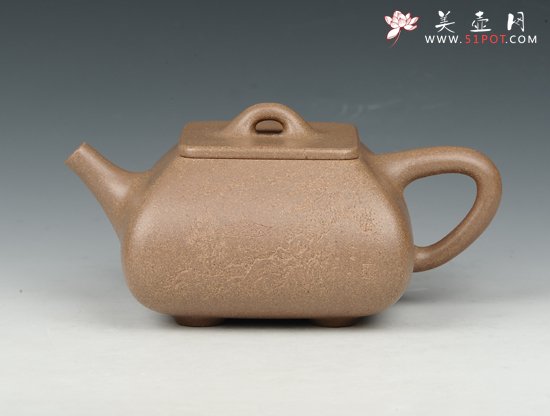 紫砂壶图片：混四方石瓢 - 宜兴紫砂壶网