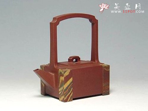 紫砂壶图片：云琮提梁 2008... - 宜兴紫砂壶网