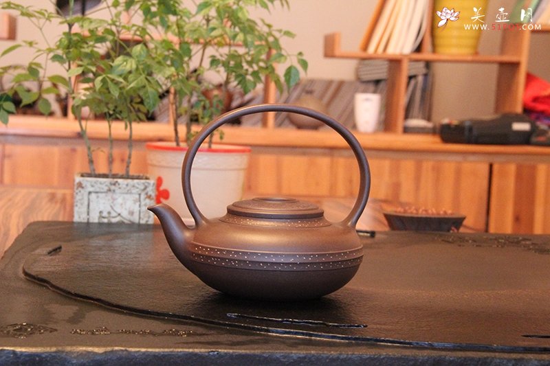 紫砂壶图片：合璧提梁 - 宜兴紫砂壶网