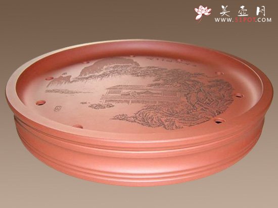 紫砂壶图片：《碧波》茶海 厉上... - 宜兴紫砂壶网