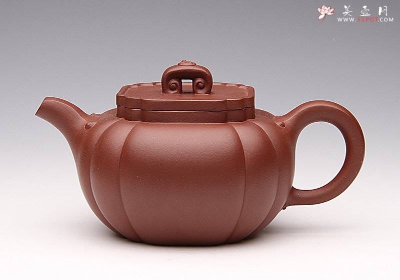 紫砂壶图片：筋囊如意壶 - 宜兴紫砂壶网