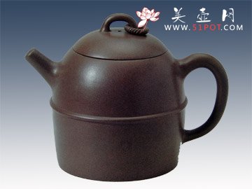 紫砂壶图片：穿顶云足 - 宜兴紫砂壶网