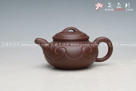 紫砂壶图片：仿古如意 - 宜兴紫砂壶网