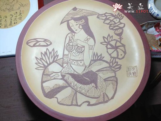 紫砂壶图片：紫砂挂盘 - 宜兴紫砂壶网