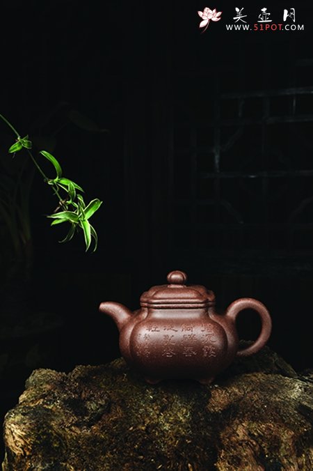 紫砂壶图片：角四方传炉 - 宜兴紫砂壶网