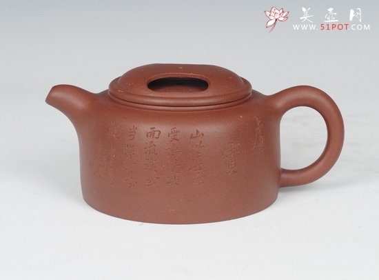 紫砂壶图片：牛盖莲子 - 宜兴紫砂壶网