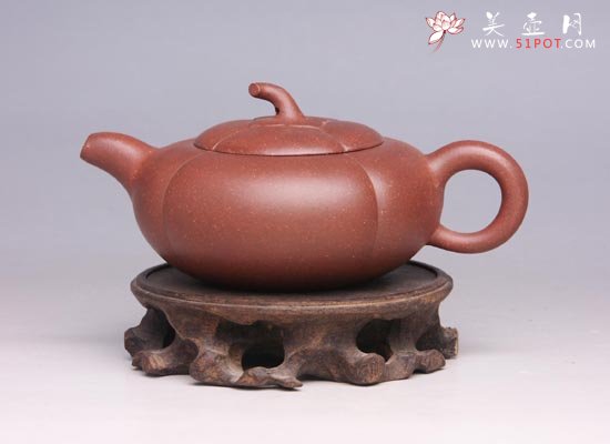 紫砂壶图片：扁瓜 - 宜兴紫砂壶网