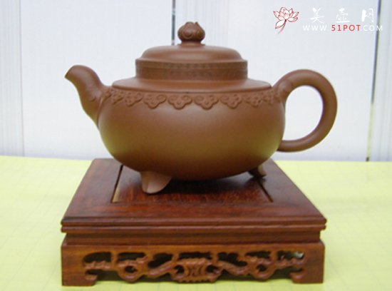 紫砂壶图片：云肩如意 - 宜兴紫砂壶网