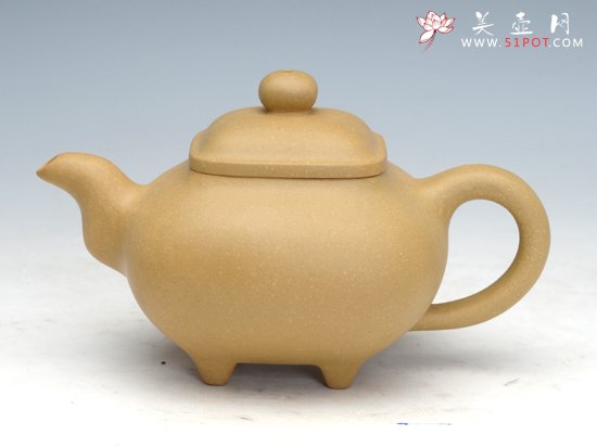 紫砂壶图片：传炉  泥料：本山绿泥 - 宜兴紫砂壶网
