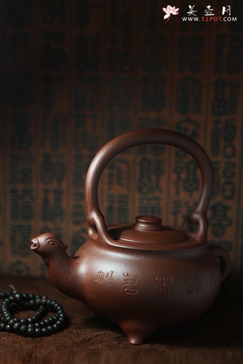 紫砂壶图片：闻鸡煮茗 - 宜兴紫砂壶网