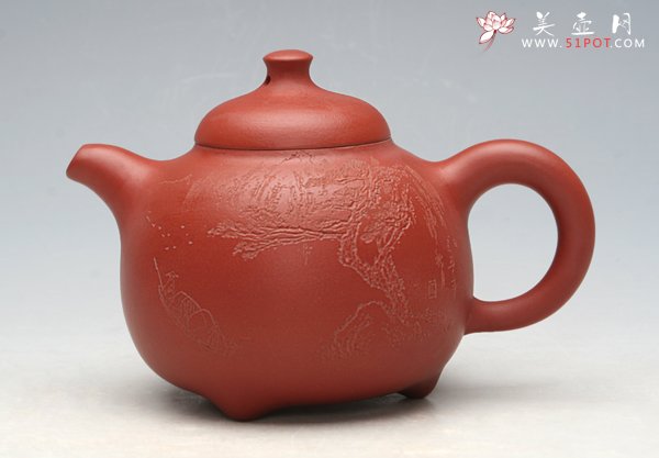 紫砂壶图片：三足匏瓜 - 宜兴紫砂壶网