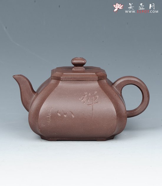 紫砂壶图片：抽角石瓢 - 宜兴紫砂壶网