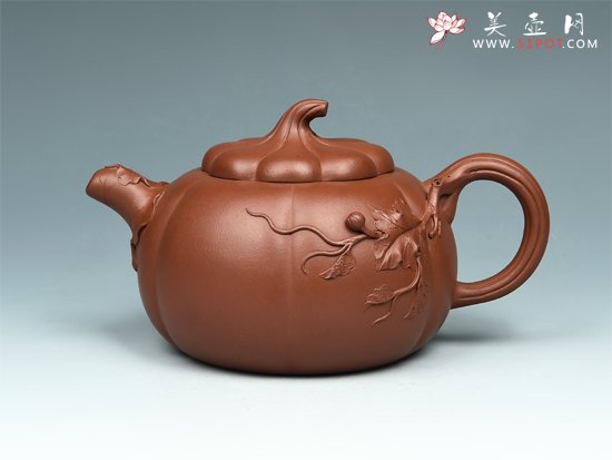 紫砂壶图片：南瓜壶 - 宜兴紫砂壶网