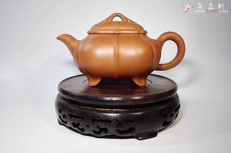 紫砂壶图片：腰圆筋囊 - 宜兴紫砂壶网