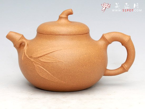 紫砂壶图片：小竹茄段 - 宜兴紫砂壶网