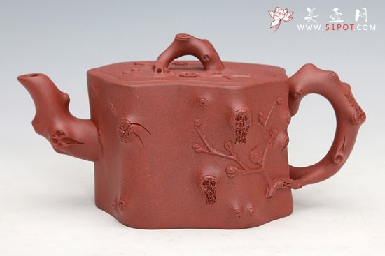 紫砂壶图片：腰园梅桩 - 宜兴紫砂壶网