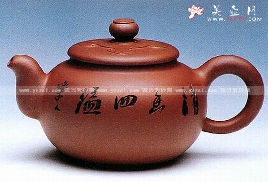 紫砂壶图片：如意献珠壶 - 宜兴紫砂壶网