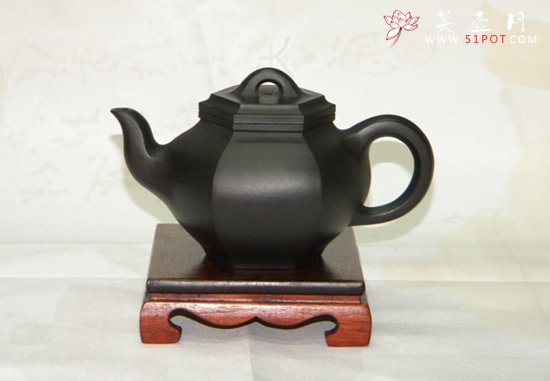紫砂壶图片：鼓六方 - 宜兴紫砂壶网