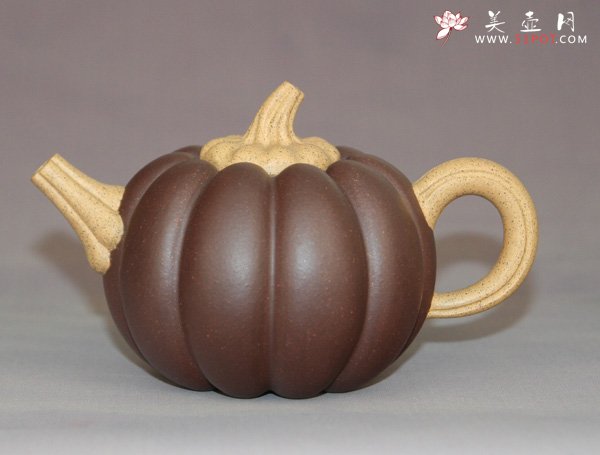 紫砂壶图片：南瓜系列 - 宜兴紫砂壶网