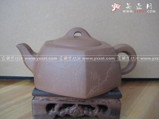 紫砂壶图片：六方井栏 - 宜兴紫砂壶网