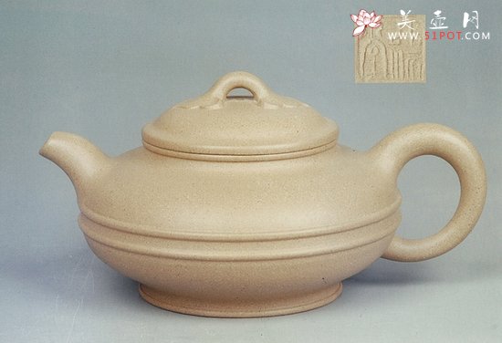 紫砂壶图片：双线如意 - 宜兴紫砂壶网