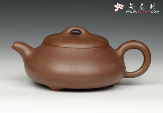 紫砂壶图片：汉堂石瓢 - 宜兴紫砂壶网