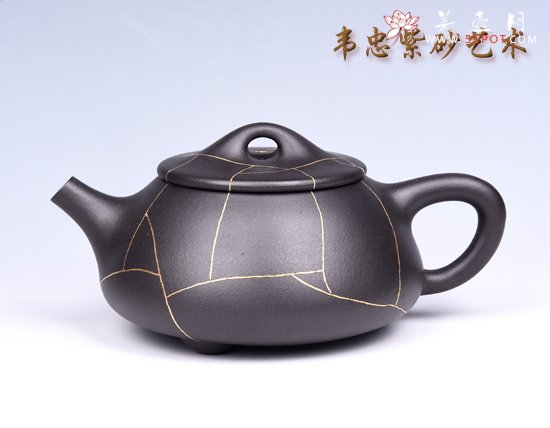 紫砂壶图片：金丝石瓢 - 宜兴紫砂壶网